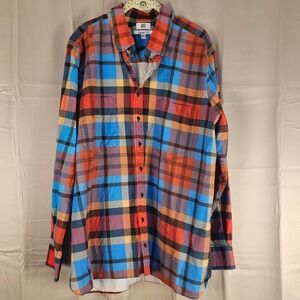 JCRT Mens Casual Fit Colorful Plaid Long Sleeve Button Down Shirt 2X 2XL